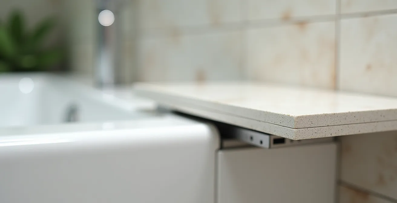 Solutions élégantes pour dissimuler une trappe d'accès de bain podium